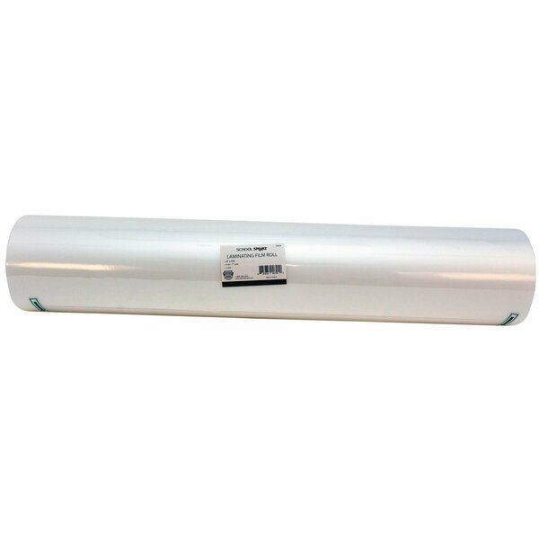 School Smart Laminating Film Roll, 25 Inches x 500 Feet, 3 Mil Thick, High Gloss 100185